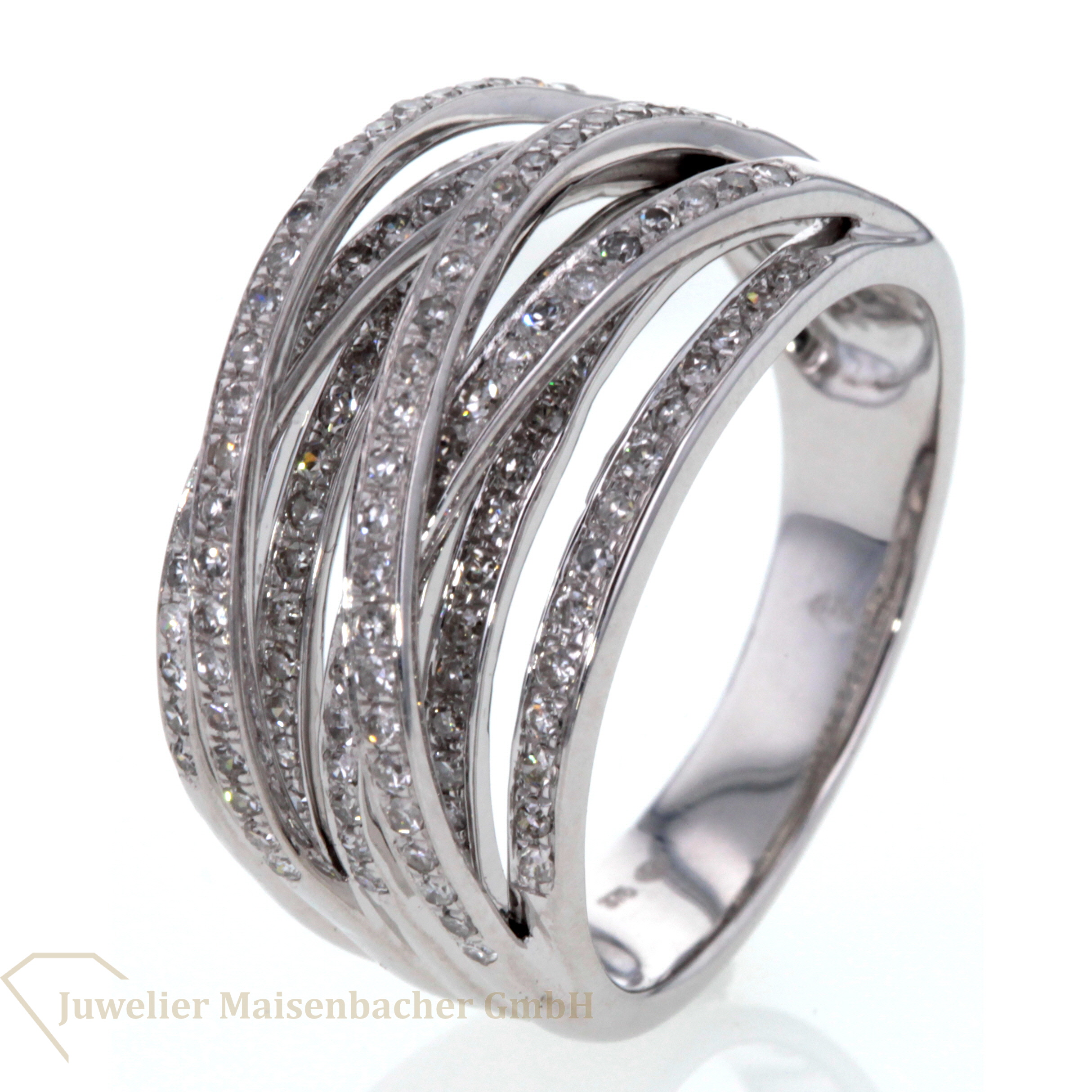 Außergewöhnlicher Diamant-Ring Pavé