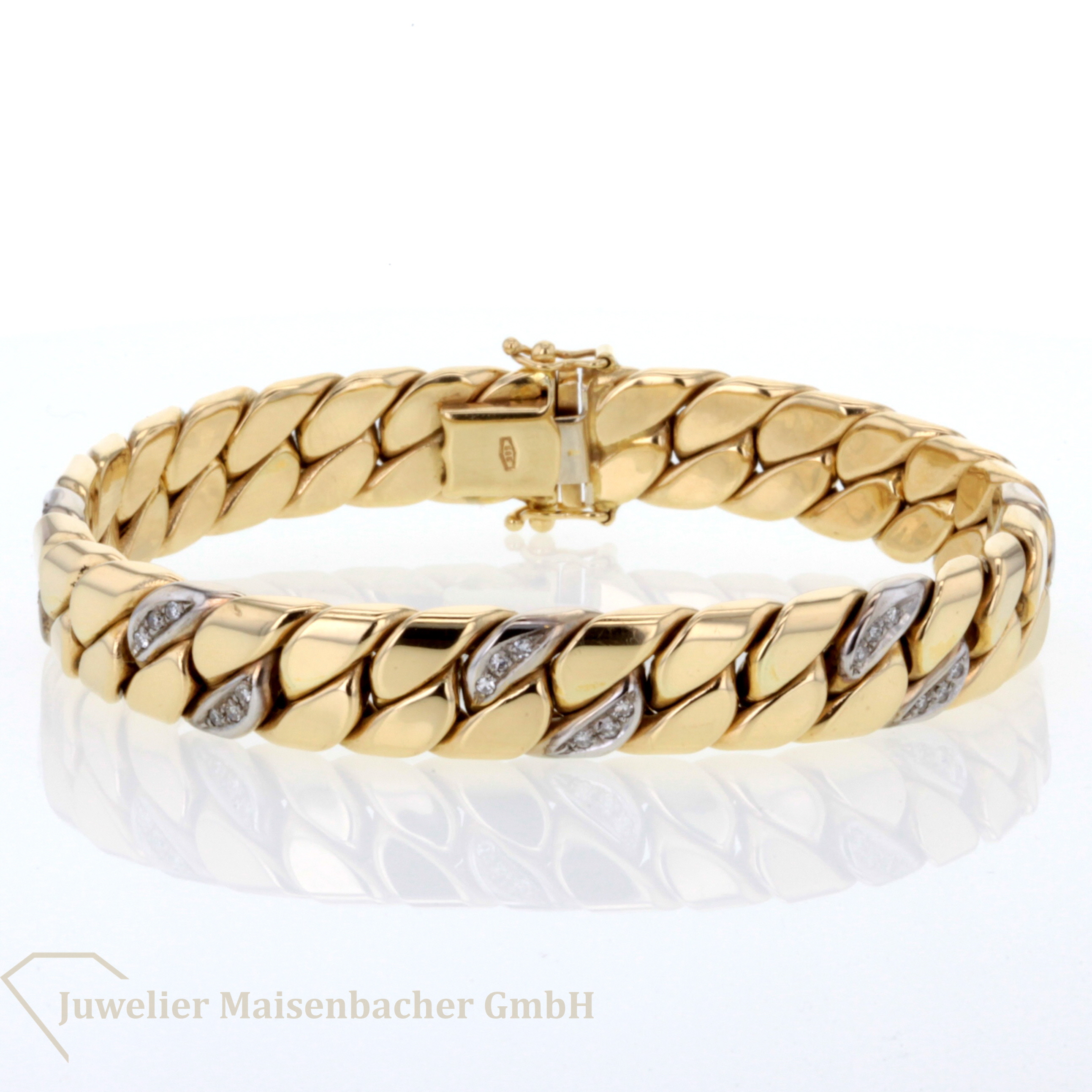 Panzerarmband *Diamant* Gelbgold