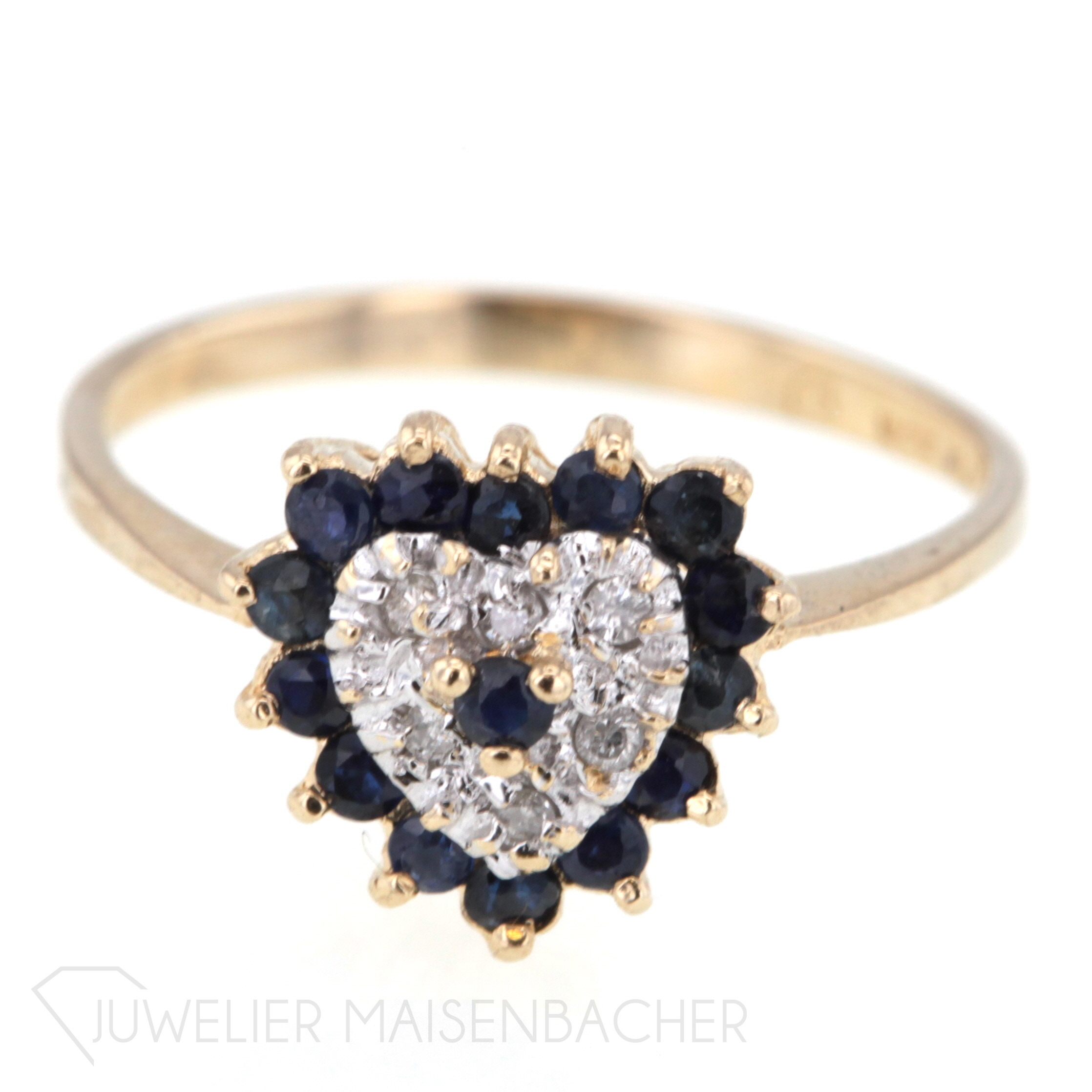 Ring *Herz* Saphire Diamanten