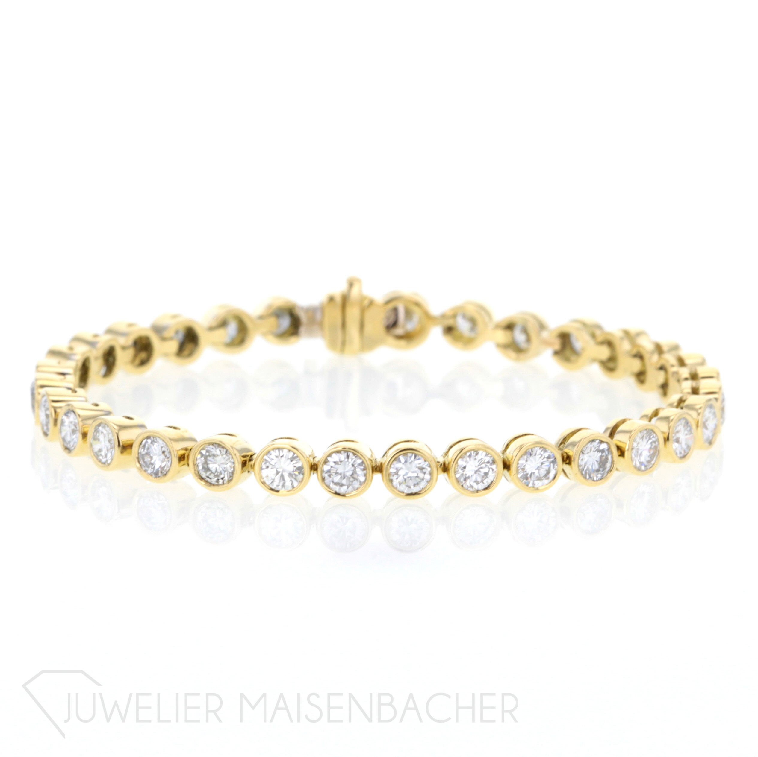 Tennisarmband *Diamant* Gelbgold