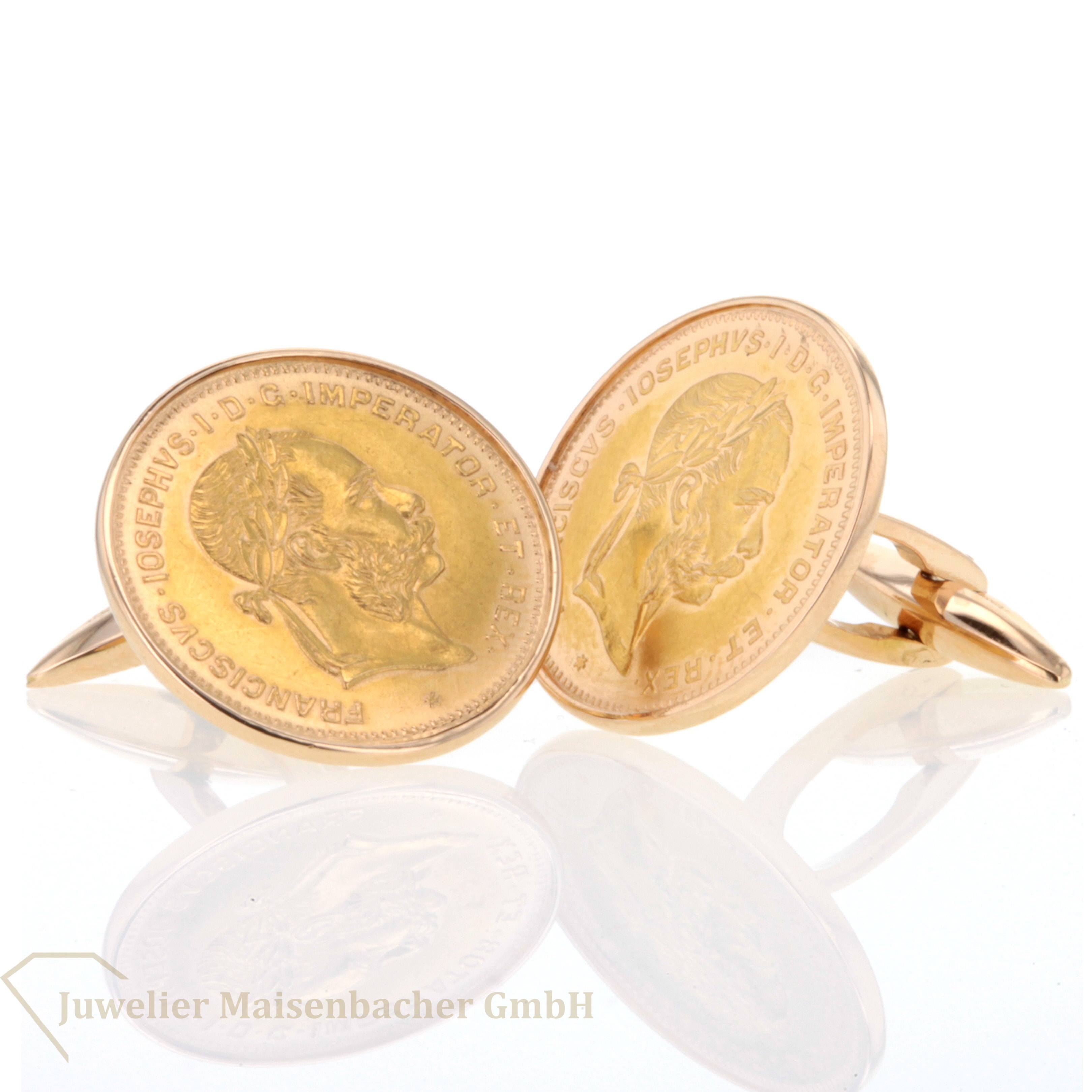 Manschettenknöpfe *Goldmünze* 4 Florin, Österreich