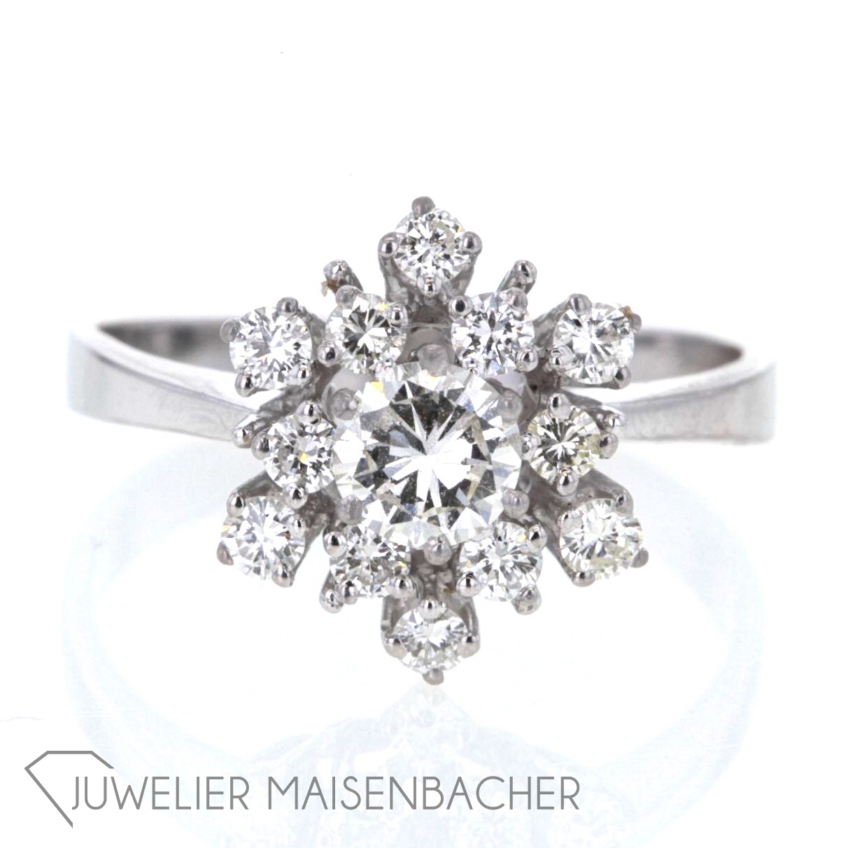 Diamantring Eisblume