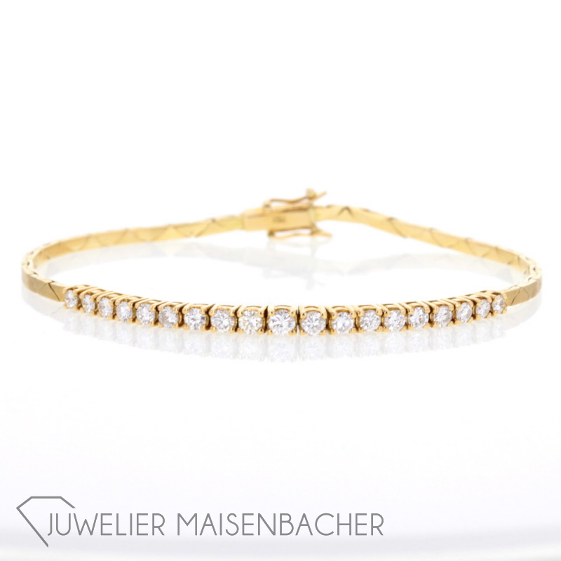 Armband Halb-Riviere Gold