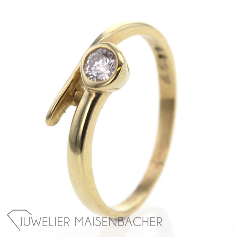 Besonderer Solitairering Gold