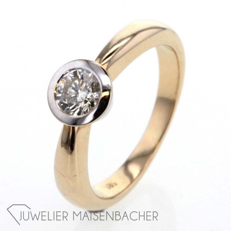 Solitaire-Ring Gold