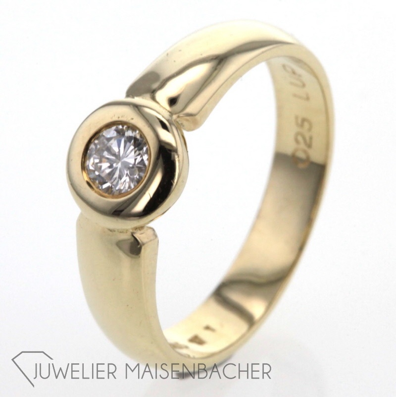 Solitairering Gold Diamant