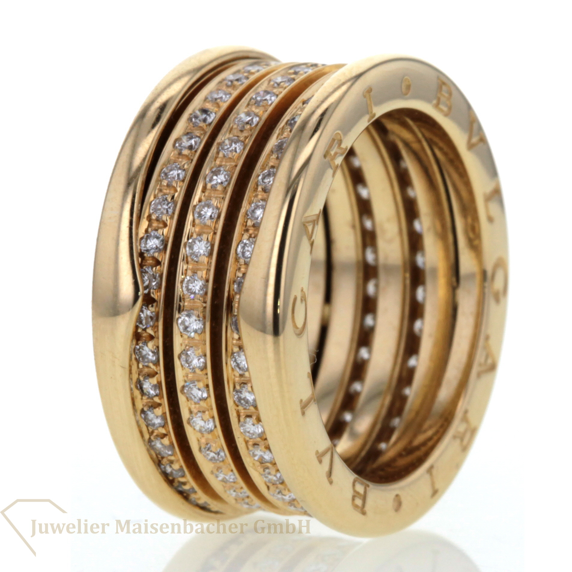 Bulgari Ring B.Zero1 Gelbgold Diamanten