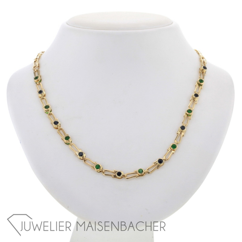 Damencollier mit Farbsteinbesatz