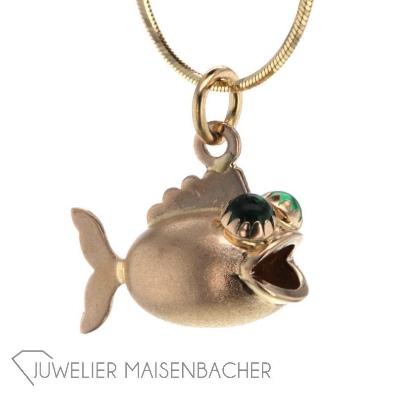 Ketten-Anhänger Fisch Gold