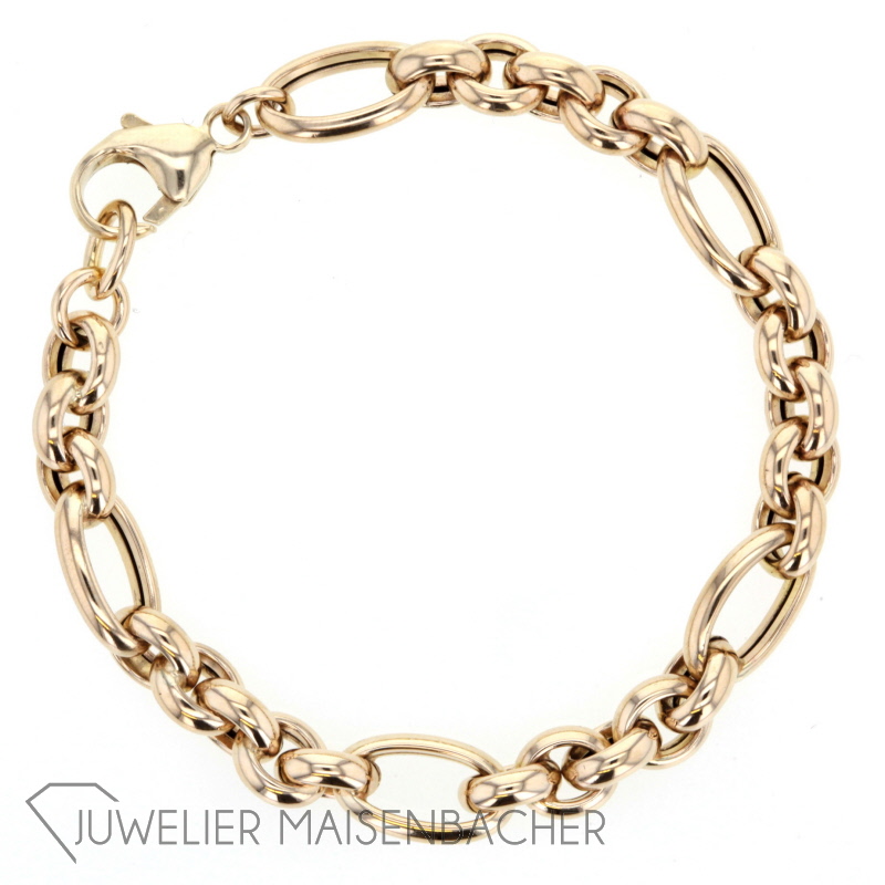 Bettelarmband Gold 19,5 cm