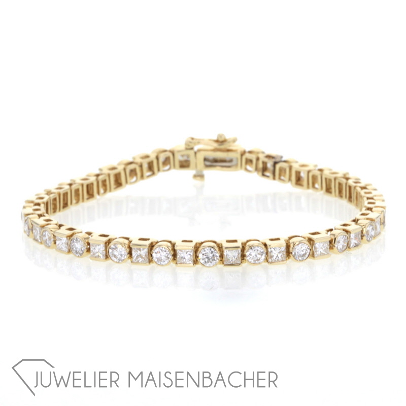 Armband Riviere Princess Brillant Gold