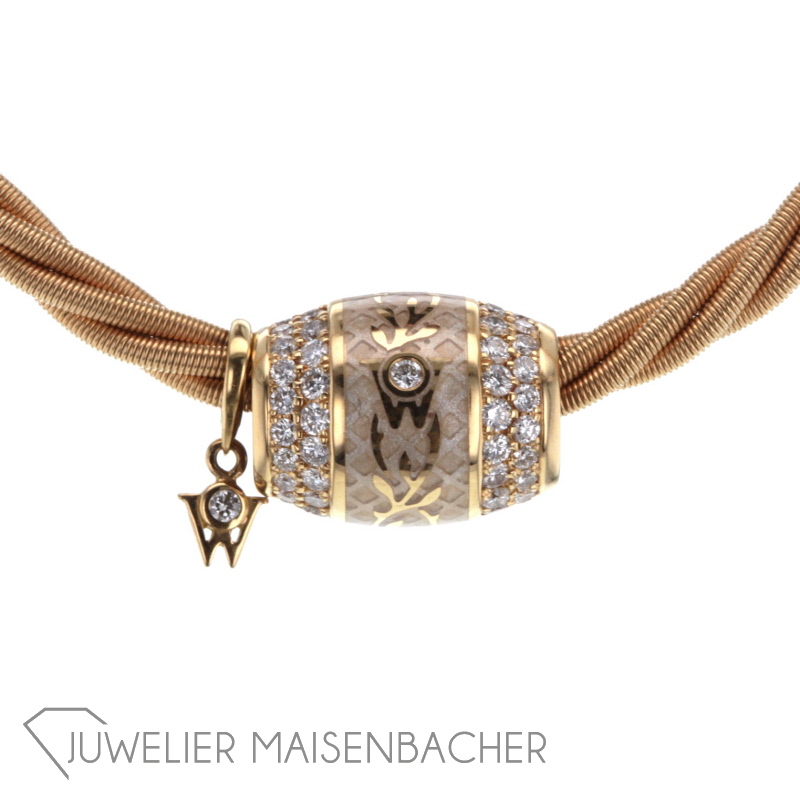 Wellendorff Collier Seidenglanz Anhänger & Kette