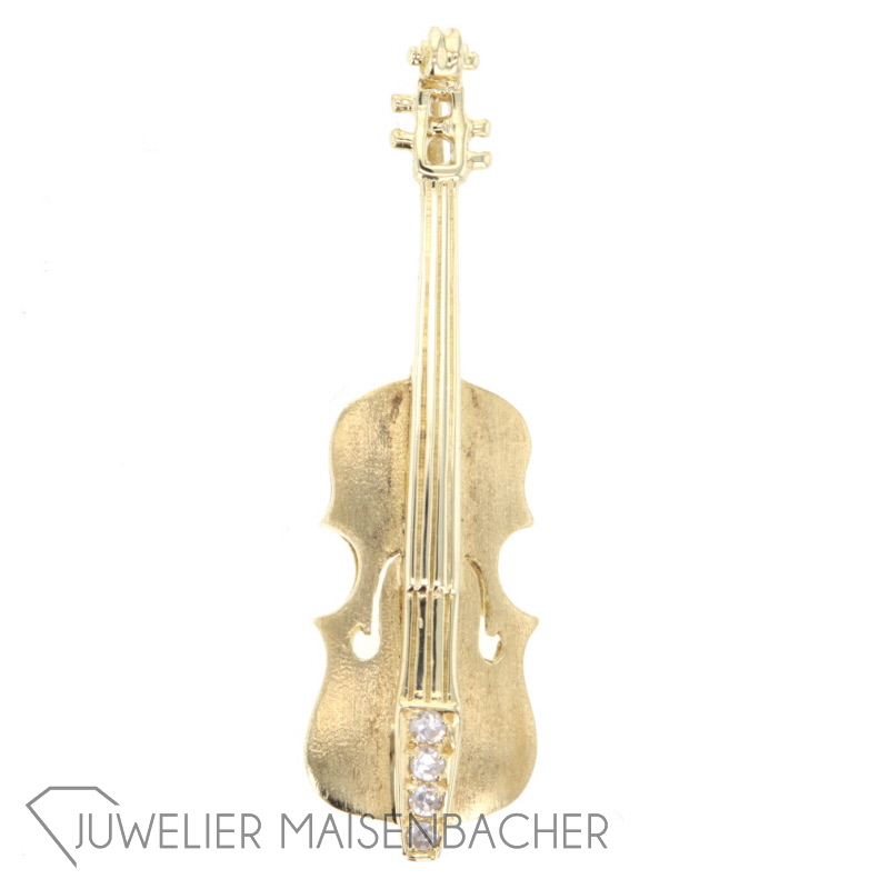 Goldanhänger Violine