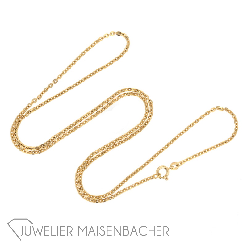 Goldkette ohne Anhänger 18K 750 Gelbgold 60 cm