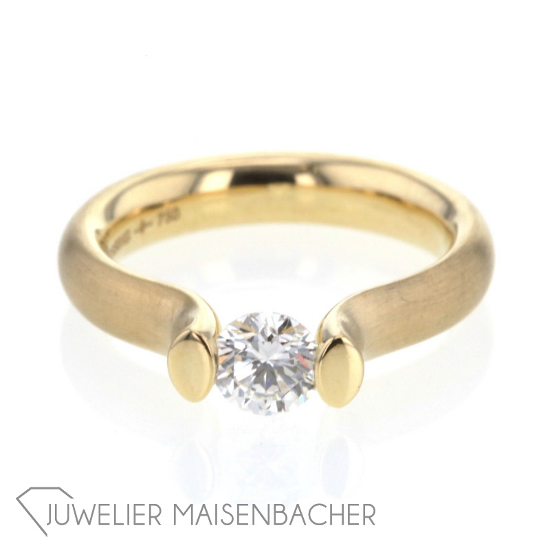 Niessing Spannring *Lucia Gelbgold, 0.60ct., RG 53