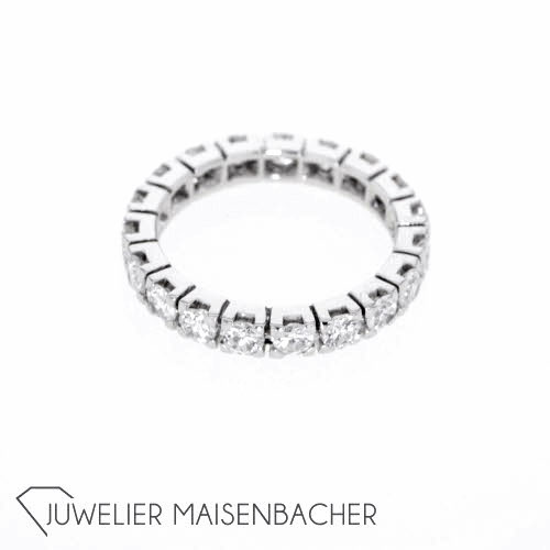 Klassischer Memory-Ring Weißgold, RG 47