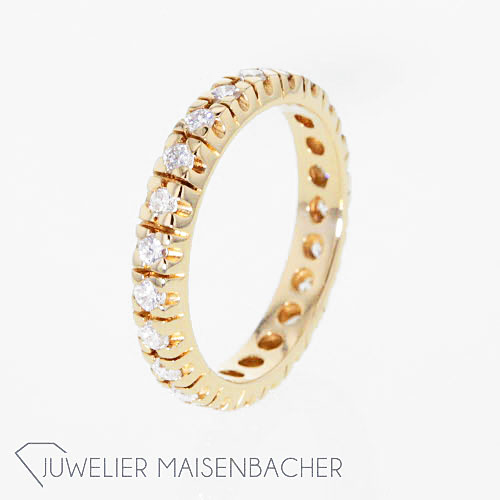 Klassischer Memory-Ring Gelbgold, RG 59,5