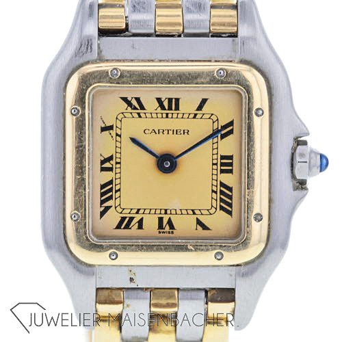 Cartier Panthère Damenarmbanduhr, Quarz, Edelstahl/ Gold