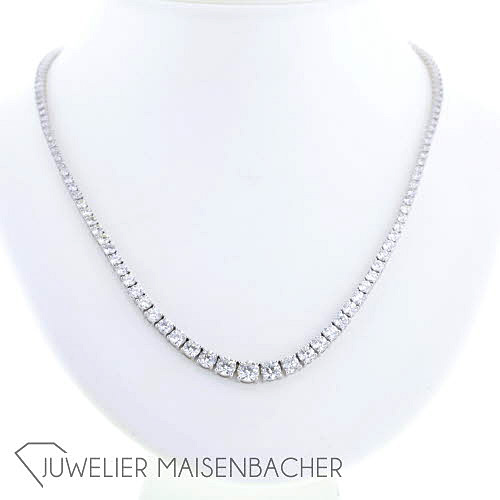 Diamant-Collier *Rivière*, Tragelänge 43,5cm