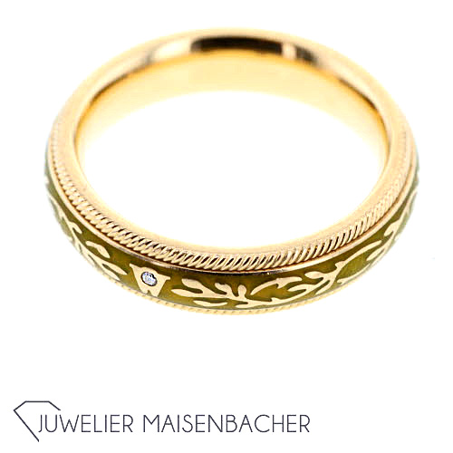 Wellendorff Ring *Pistazien Fantasie*, Ringgröße 54