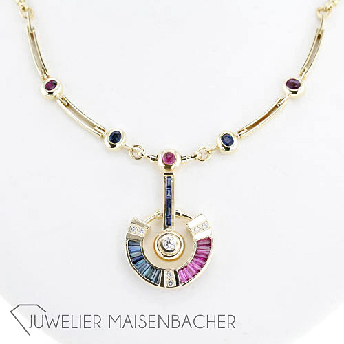 Design-Collier *Korund*, Handarbeit