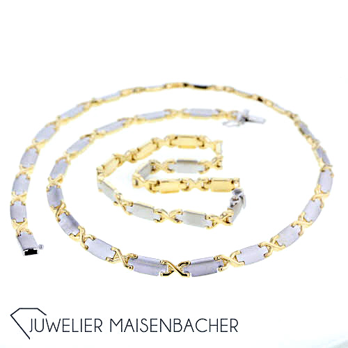 Superoro Schmuckset Collier-Kette und Armband