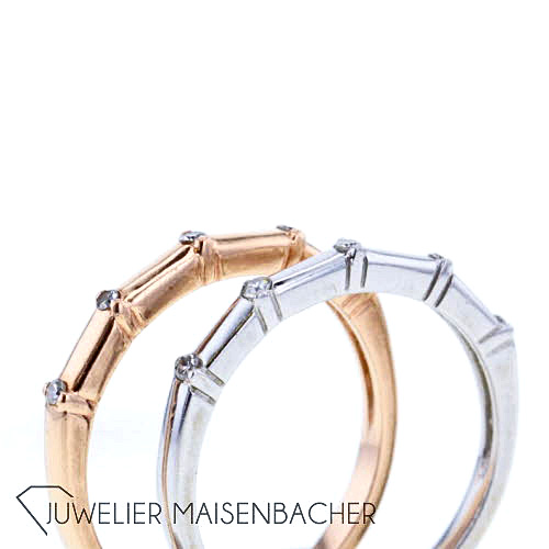 Set aus 2 schlichten Ringen