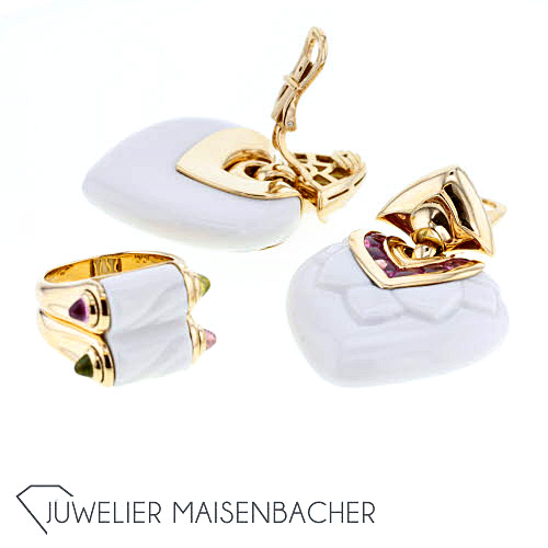 Bulgari Schmuckset *Chandra*, Ohrclips und Ring