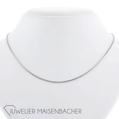 Venezianer-Kette 585/- Weißgold, Tragelänge 38,5cm