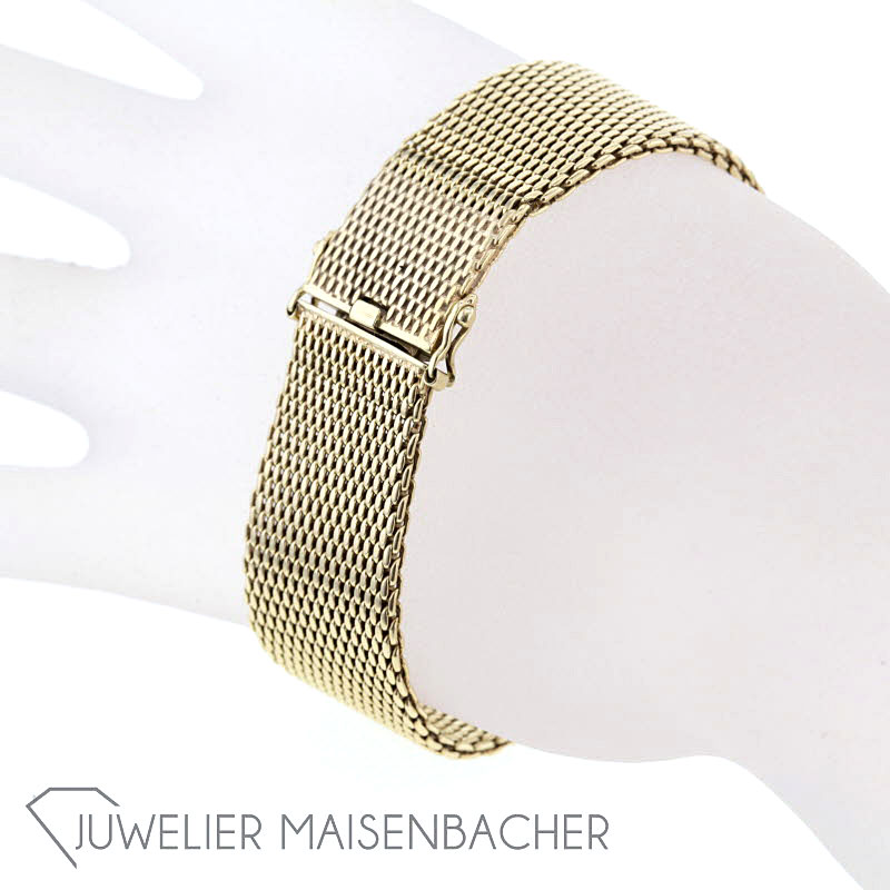 Massives Milanaise-Armband, Tragelänge 19cm