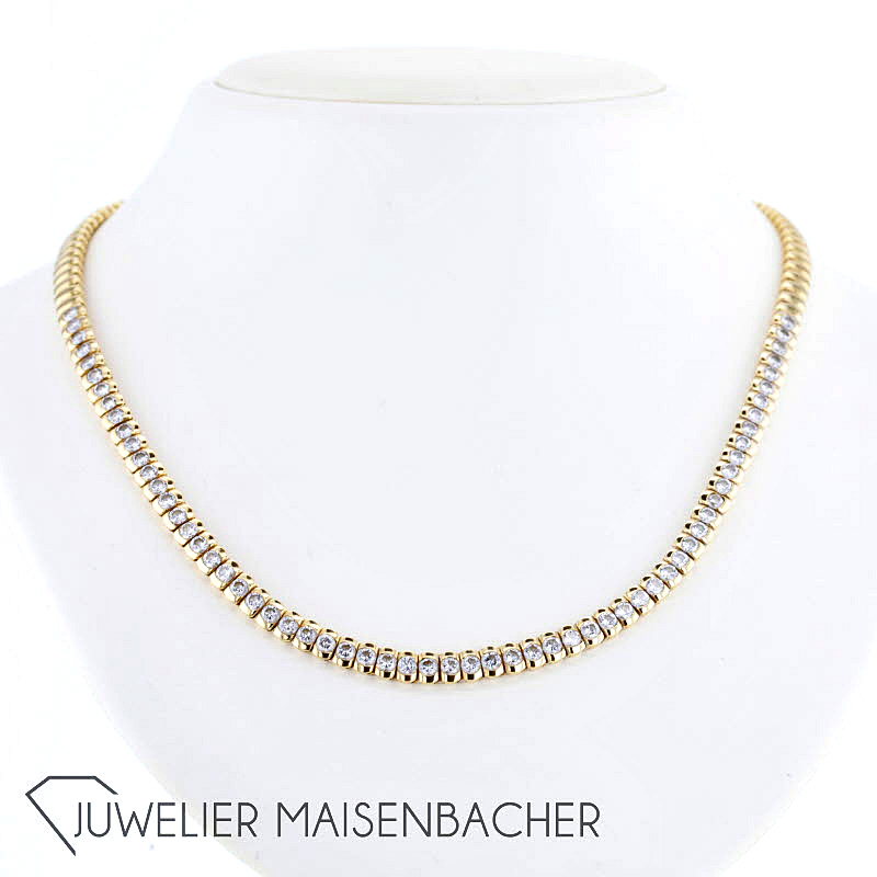 Collier mit Brillanten *Rivière* Gold