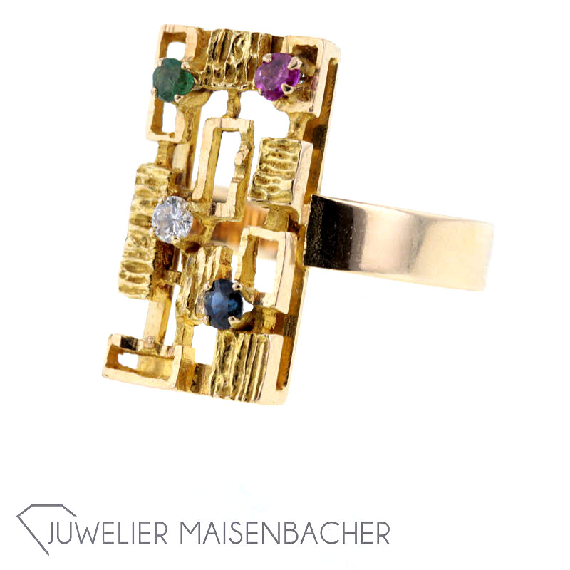 Außergewöhnlicher Design-Ring, Ringgröße 62,5