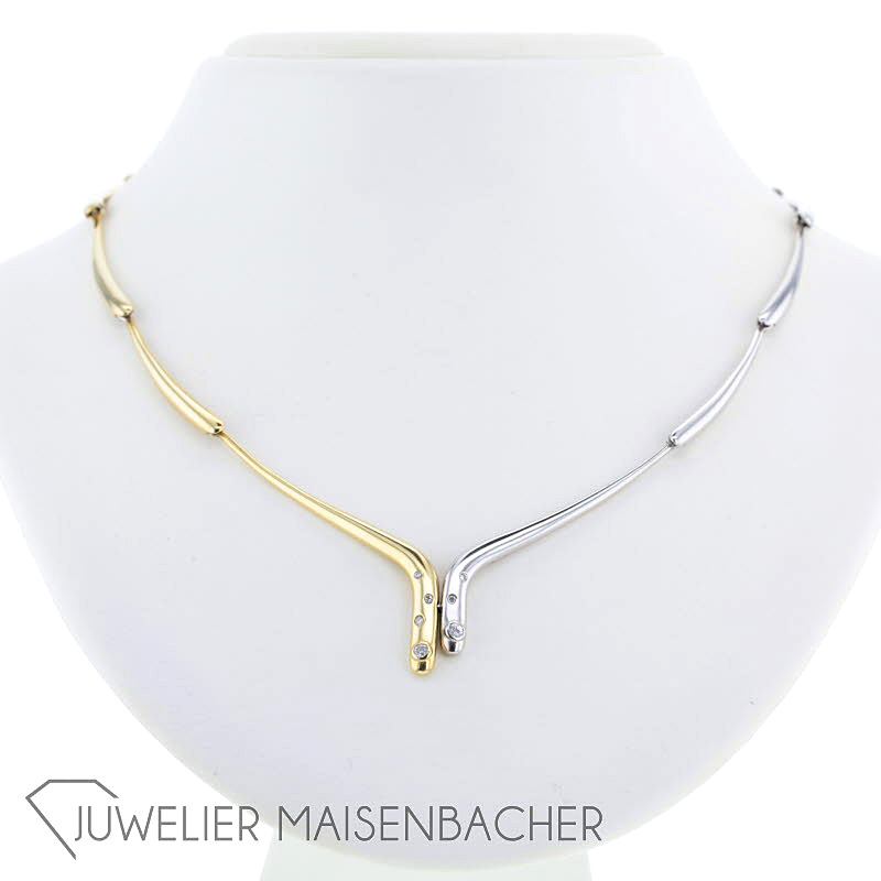 Collier-Kette *Bicolor*, Tragelänge 42cm