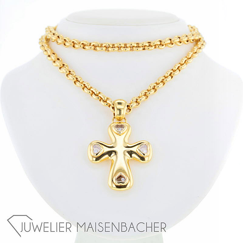 Chopard Happy Diamonds Kette mit Kreuz-Anhänger