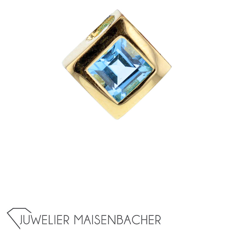 Juwelier Deiter Solitär-Anhänger *Blautopas*