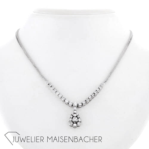 Zeitlose Damen Kette mit Diamanten