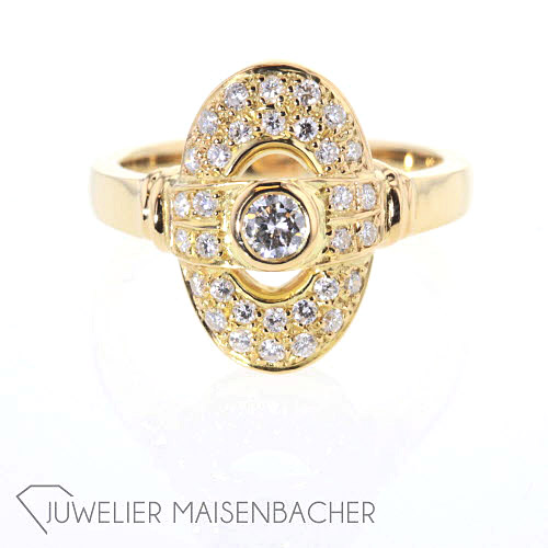 Kunstvoller Damen Brillant Ring