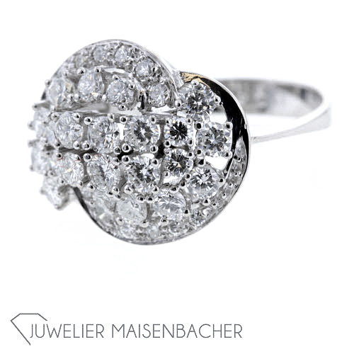 Opulenter Damen Diamant Ring Ringgröße 55.5