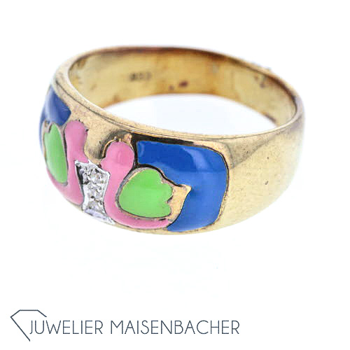 Ausgefallener Damen Designer Ring Ringgröße 57