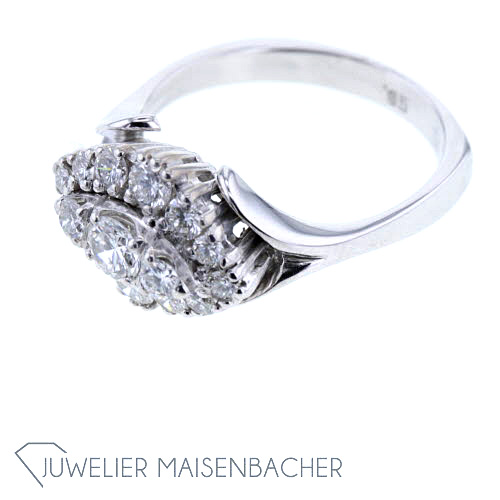 Damen Ring mit Diamanten