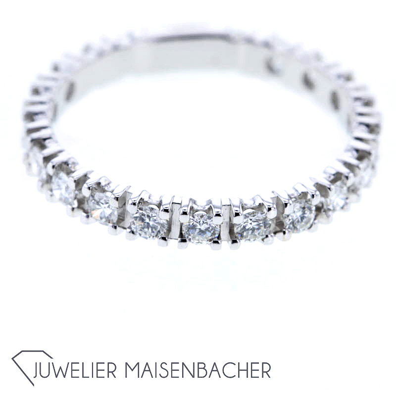 Filigraner Damen Memoire Ring Diamanten Ringgröße 60