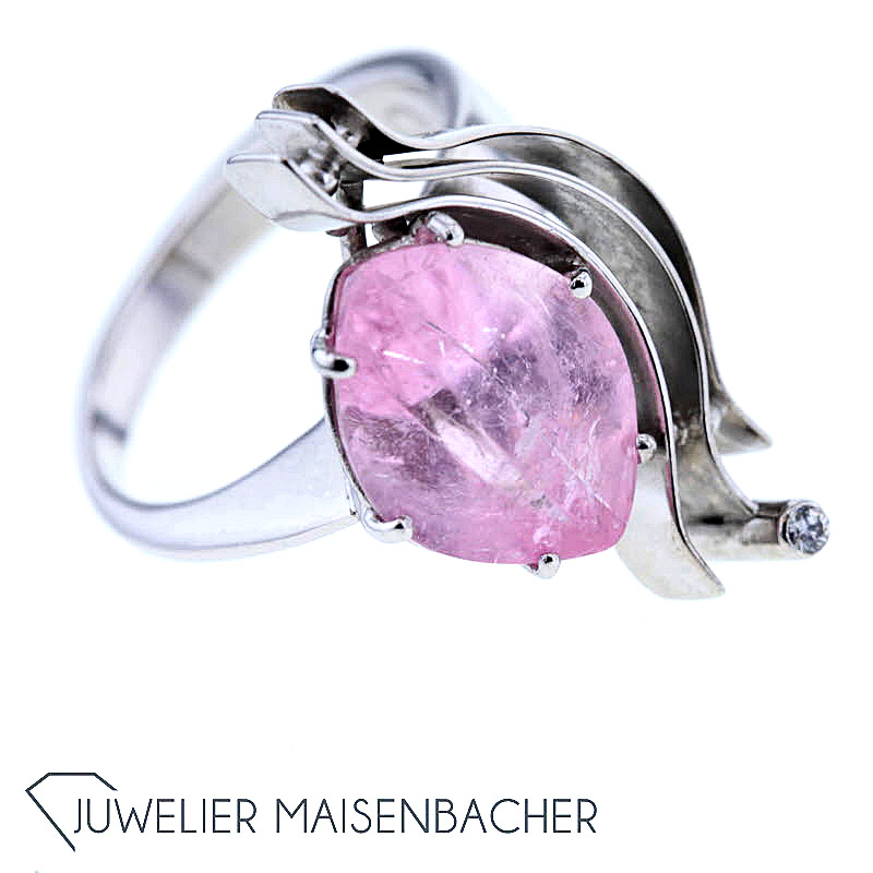 Goldschmiede Engelhardt-Nuss Design-Ring *Morganit*, Ringgröße 55