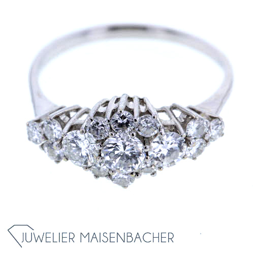 Eleganter Damen Ring Diamanten Ringgröße 55