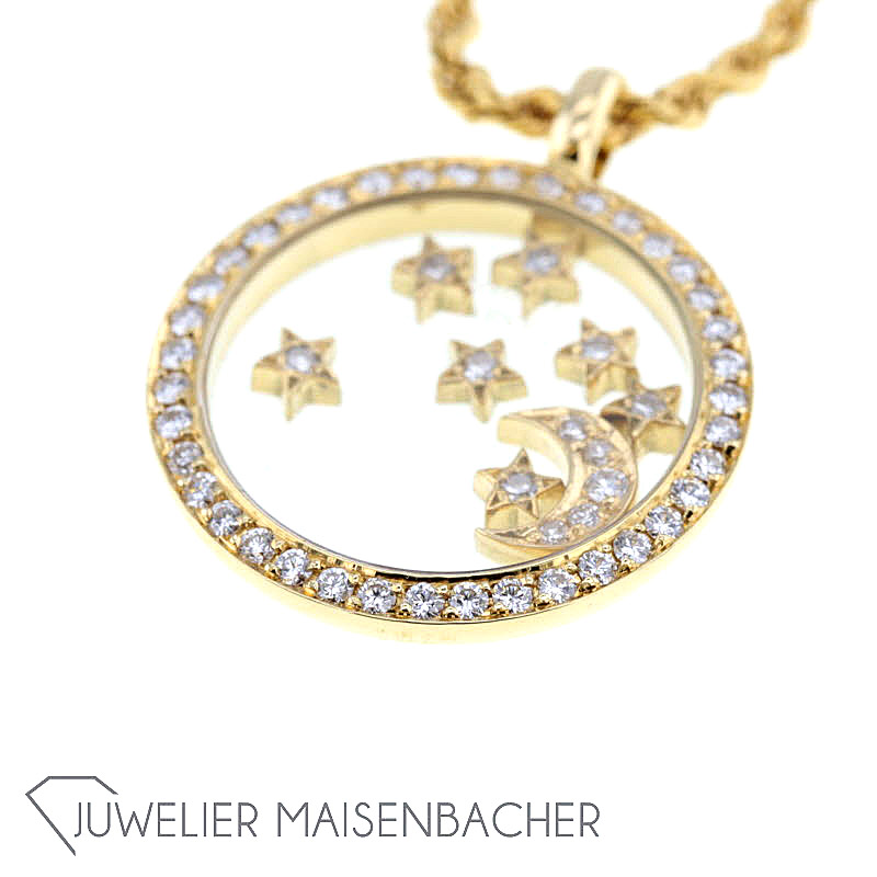 Chopard Happy Diamonds *Moon and Stars* Anhänger mit Kette