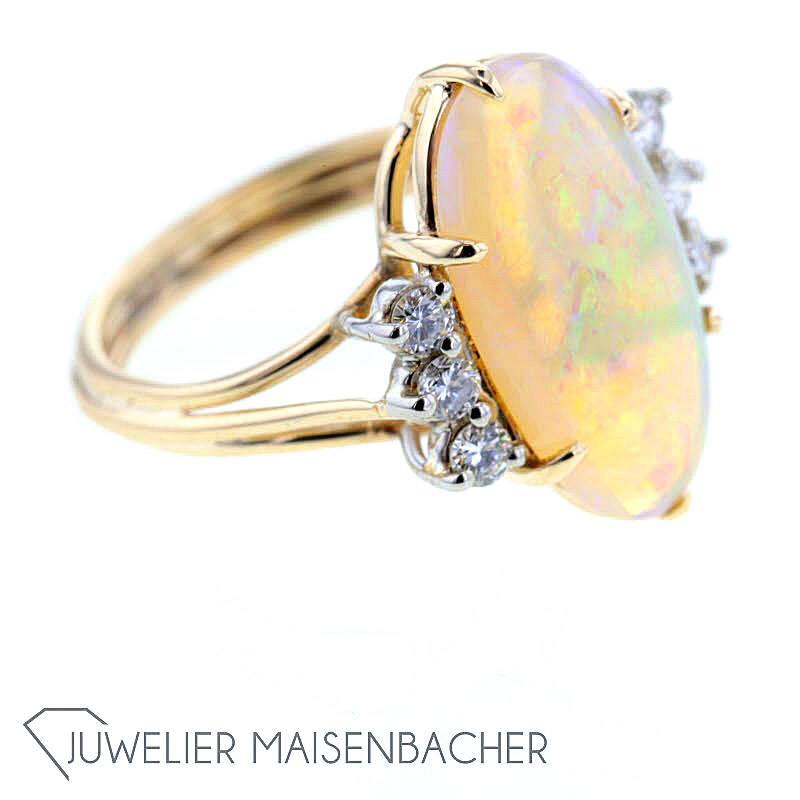 Damenring *Edelopal*, Ringgröße 51,5