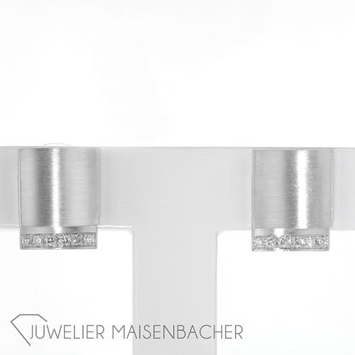 Geometrische Damen Ohrstecker mit Diamanten