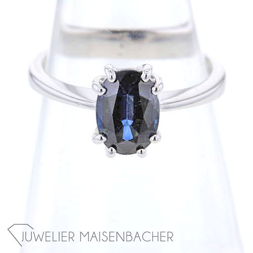 Eleganter Damen Ring Saphir *Solitär*