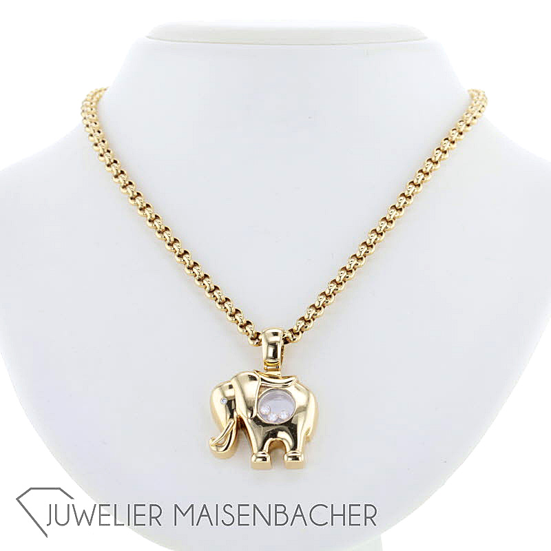 Chopard Happy Diamonds Anhänger *Elephant* mit Chopard-Erbskette