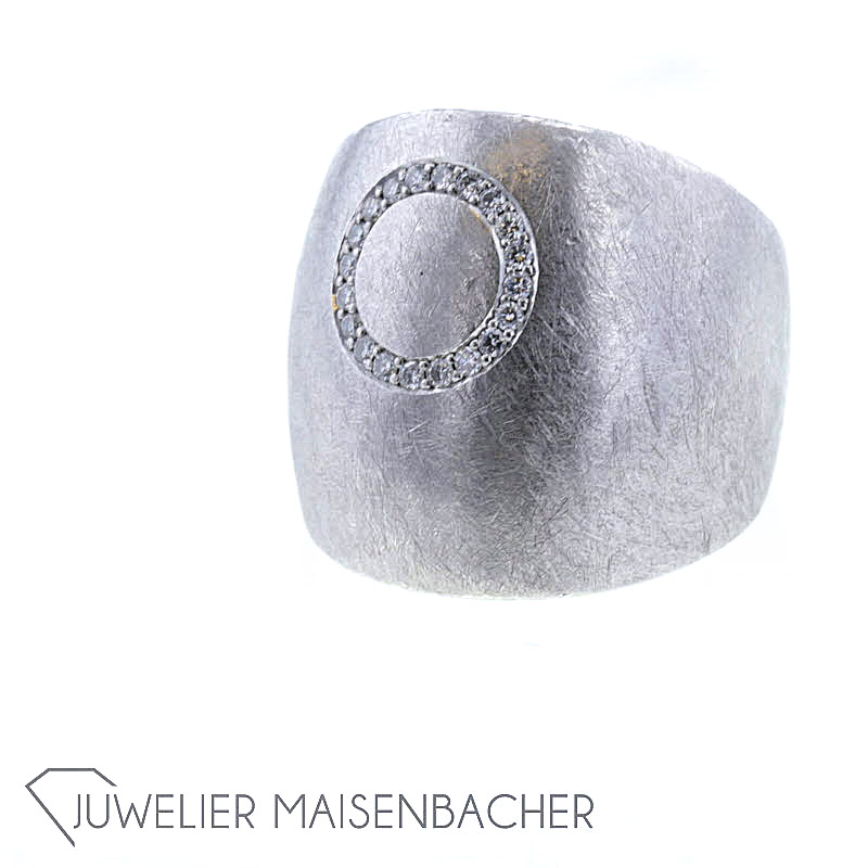 Goldschmiede Pirsig Design-Ring, Ringgröße 55