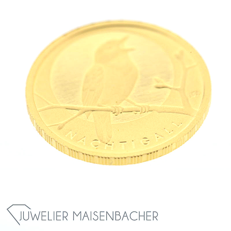 Goldmünze 20 Euro Heimische Vögel 'Nachtigall', 2016